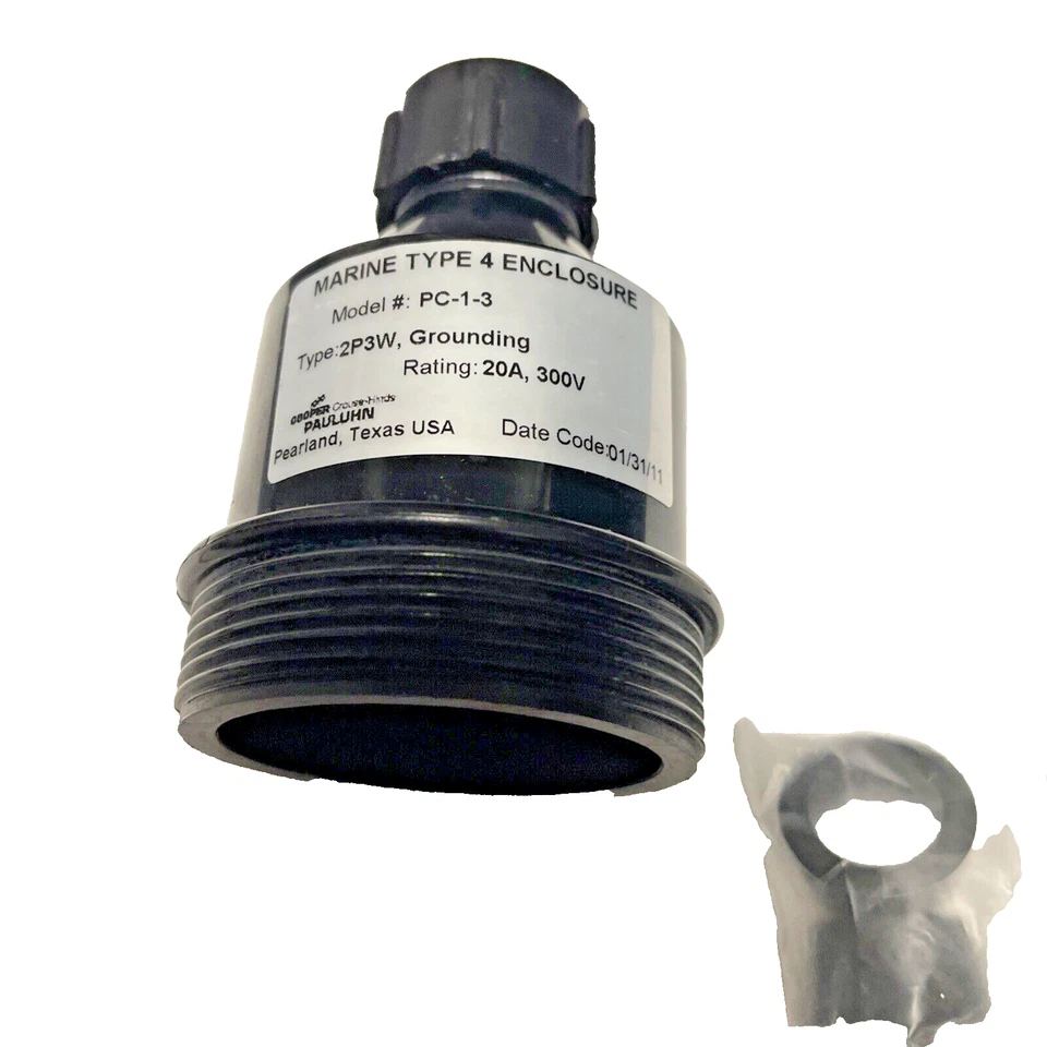 COOPER Crouse-Hinds PAULUHN  PC-1-3 3P In-Line Electrical Connector Quantity 1 - Image 2 of 4