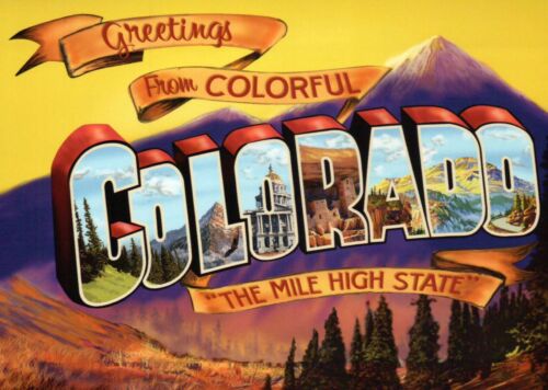 Greetings from Colorful Colorado, Mile High State - Modern Large Letter Postcard - Picture 1 of 2