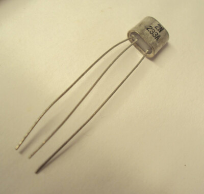 2N233A VINTAGE Sylvania NPN Germanium Transistor N.O.S. 6 Pc's TESTED with Data.