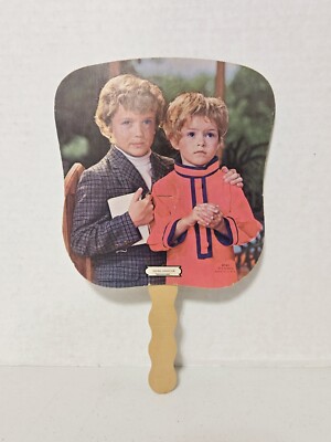 Vtg A. Scheer USA Paper Fan ''Young Devotion'' - Gholson Funeral Home, McLeansboro