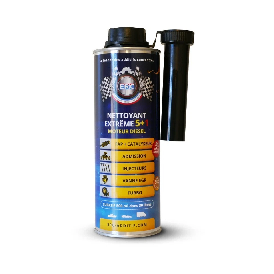 ERC - Nettoyant extrême 5+1 Moteur Diesel - BIDON 500ml - LIVRAISON GRATUITE