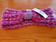 Women's Relativity Winter Head Band Ear Warmer Blooming Fuchsia Sparkle One size