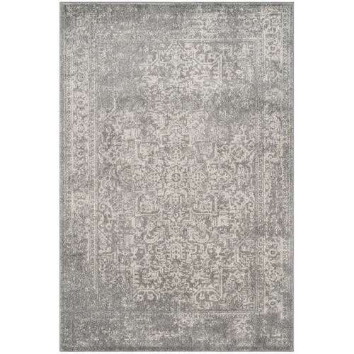 Tappeto Safavieh Per Esterni - Grigio/Verde Oliva 20x30 Cm, Resistente A Macchie E UV