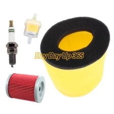Air Oil Filter Spark Plug For Suzuki King Quad 300 Quadrunner 250 Tune Up Kit