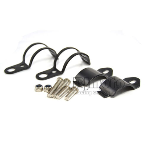 2x Durable 28-41mm Fork Clamp Motorcycle Turn Signal Light Mount Bracket Holders - Foto 2 di 6