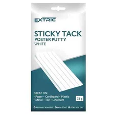 EXTRIC Sticky Tack, Poster Putty, White Color Wall Putty, Sticky Tack for Wall H