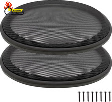 6" X 9" Speaker Grill Covers, Car Speaker Subwoofer Guard Protector, ABS Plastic