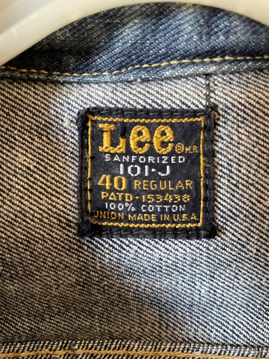 【Special】Lee 101 J サイズ40 regular VINTAGE LEE RIDERS 101J INDIGO BLUE JACKET 1960S SIZE 40