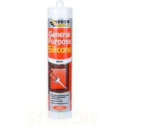 General Purpose Silicone Sealant WITH gun C3 270 ml Clear White Brown Black Grey