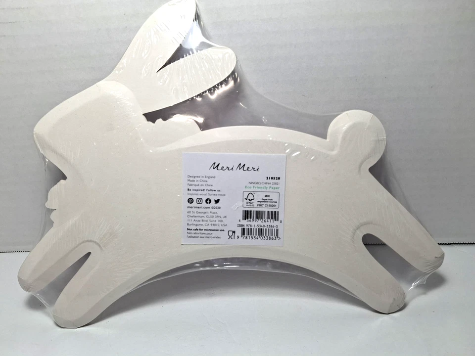 Meri Meri Easter Bunny Paper Plates 9"x12" Pastel Party Spring Decor 3 Sets Of 8 - Image 4 of 4