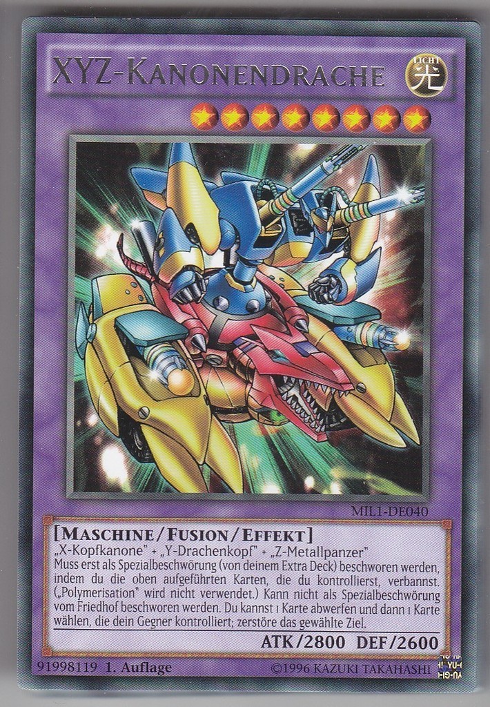 YU-GI-OH XYZ Kanonendrache Rare MIL1-DE040 | eBay.de