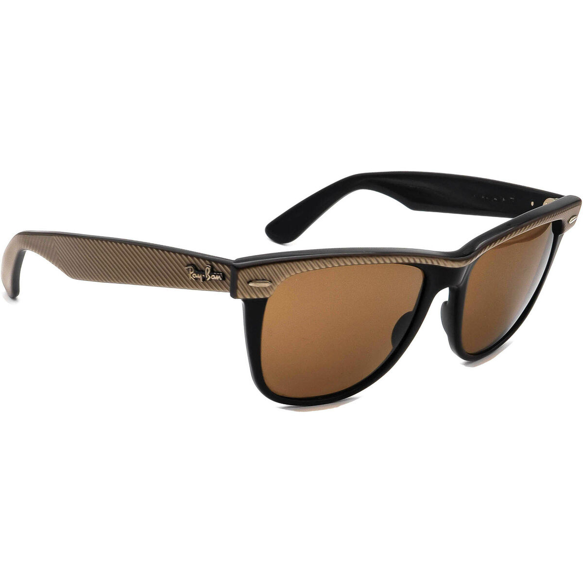 Ray-Ban (B&L) Vintage Sunglasses Wayfarer II Striped Brown Ray-Ban (B&L) Vintage Sunglasses Wayfarer II Striped Brown