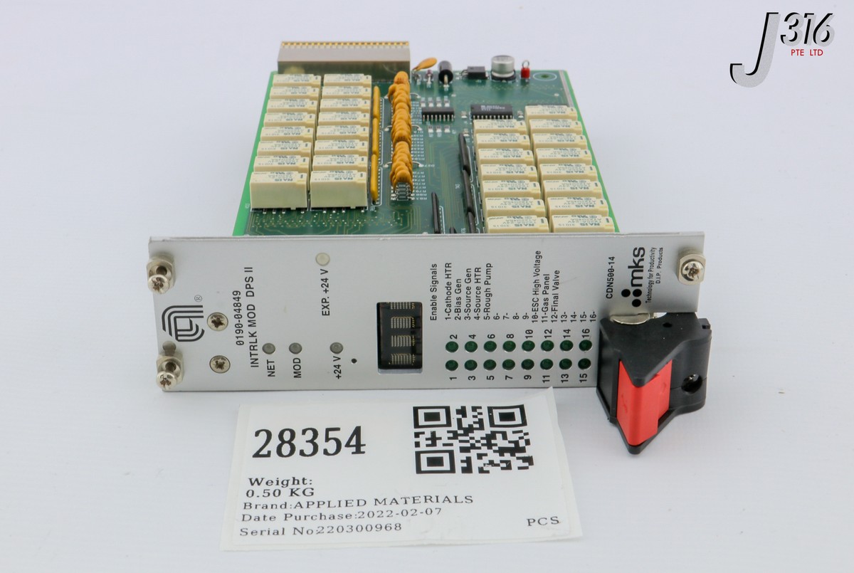 あいら 28354 APPLIED MATERIALS PCB, INTLK MOD DPS II 300MM, MKS CDN500-14