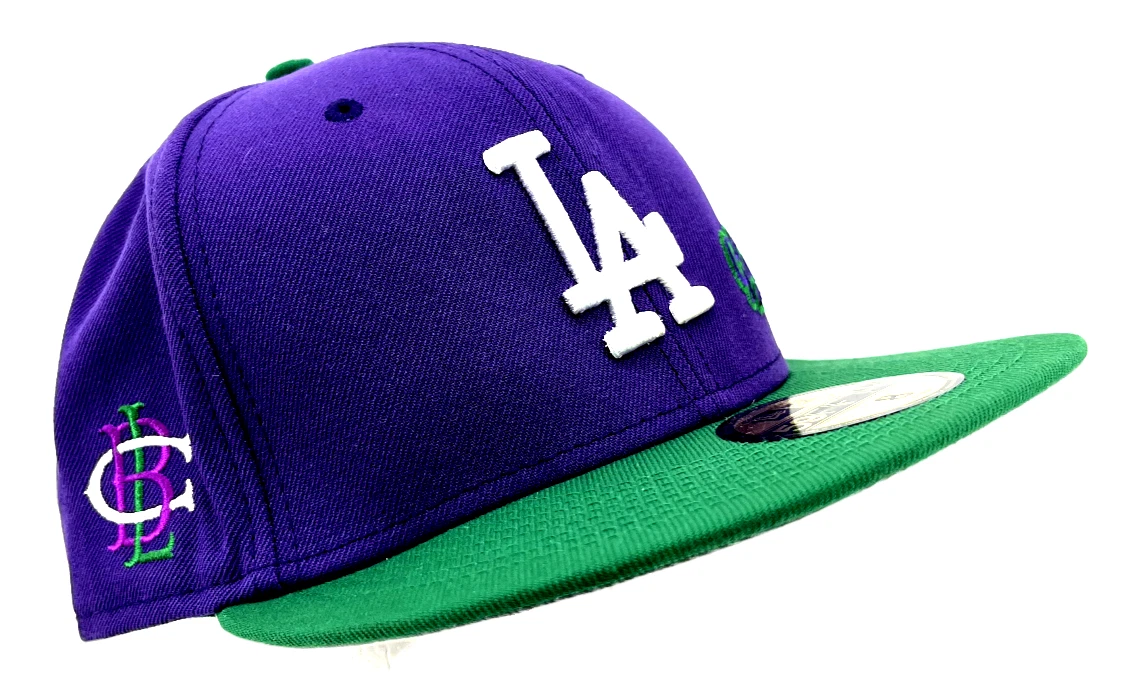 LA Dodgers New Era Embroidered Ground Ball Grape Purple Flat Bill