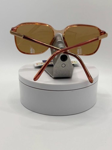 NEW Vintage Eyeglasses | Non RX | Square Mens Style Brown Monochrome 1980s #824 - Picture 7 of 10
