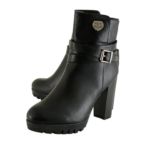 Milwaukee Performance 9435 Women's Double Strap Side Zipper Boot w/Platform Heel - Picture 7 of 9