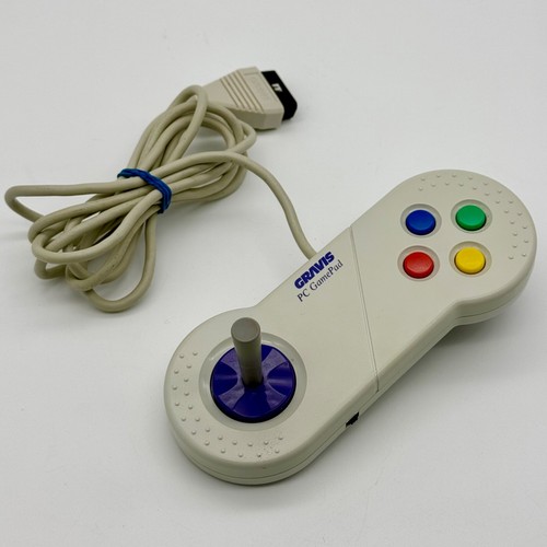 Gravis PC GamePad 15 Pin 4 Button Controller Joystick 1992 - Tested