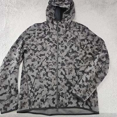 Nike Sportswear Tech Fleece Hoodie Men's Large Grey Black Camo
