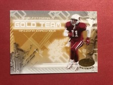 2005 Leaf Certified Materials Larry Fitzgerald GOLD TEAM #GT-20 Ser # 730/750 