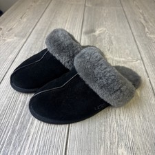 UGG Scuffette Women's Slippers - Black/Grey, 5 US