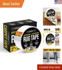 Double Sided Rug Tape 2 Inch x 30 yd Carpet Tape for Securing Area Rugs to ...