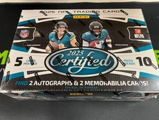 2025 Panini Certified Football Hobby Box