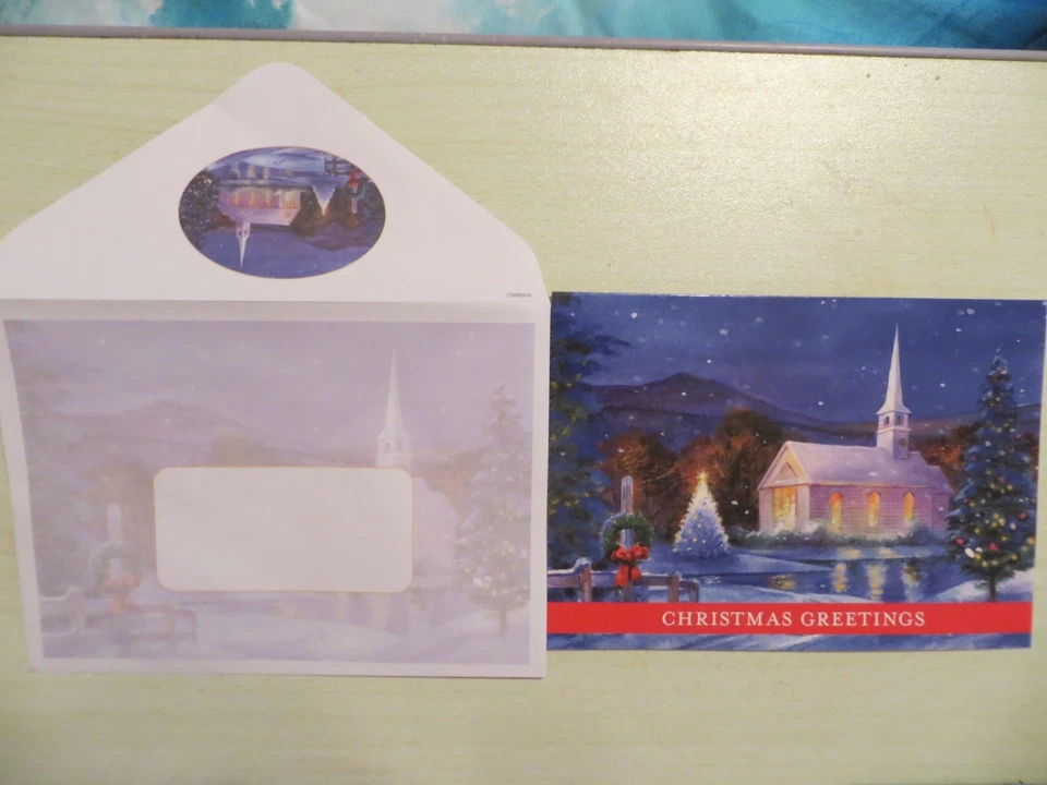 5 Christmas Cards With Matching Envelopes - Image 3 of 4