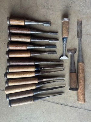Hidenobu Kiyofusa Naohide Masamitsu Yoshimitsu Japanese Chisel Gimlet 15pc Set