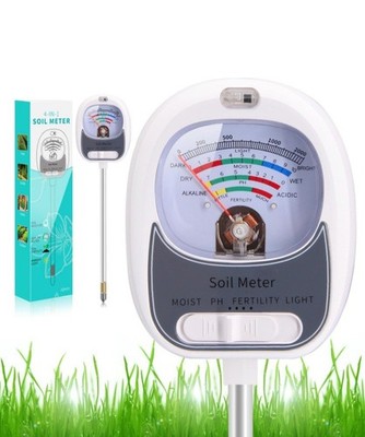 4-in-1 Soil Test Kit Soil Moisture Meter for Fertility Light Moisture PH Meter