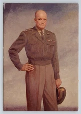 McGrew Color Graphics General of the Army Dwight D Eisenhower Postcard