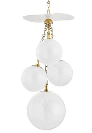 Corbett Lighting 419-36 Antoinette 4 Light 16"W Multi Light - Vintage Brass / - Picture 1 of 1