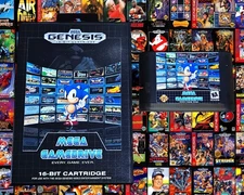 Mega GameDrive Entire Console Collection Flash Cartridge w/Case for Sega Genesis