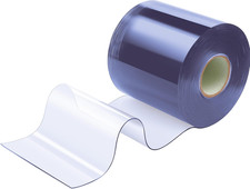 Plastic Curtain Strips, 50 Ft X 8 in Clear PVC Strip Curtain Roll, Heavy Duty Pl