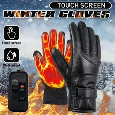 Electric USB Heated Gloves Winter Warming Thermal Ski Snow Hand Warm Windproof
