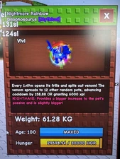 Rainbow hatch Dilophosaurus | ROBLOX | GROW A GARDEN  | CHEAP & FAST