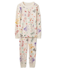 NWT 140 US 10 Hanna Andersson FROZEN 2 ELSA ANNA OLAF Organic Long John Pajamas