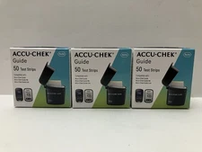 ACCU-CHEK Guide Test Strips 3 Pack of 50 Count (150 Total) New Sealed 08/18/2026