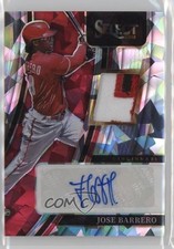 2022 Select Signature Materials Cracked Ice Prizm 16/25 Jose Garcia Auto 1cx3