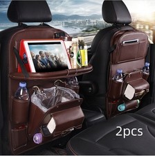 2 Pack Car Seat Back Organizer Storage Bag Waterproof Multi Pocket Pu 2 Pack Car Seat Back Organizer Storage Bag Waterproof Multi Pocket Pu
