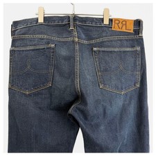 RRL Ralph Lauren Selvedge Denim Jeans Made in USA Big Size Indigo F/S