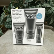 Clinique for Men Face Wash Shave Cream Oil-Free Moisturizer 3pc Gift Set Kit