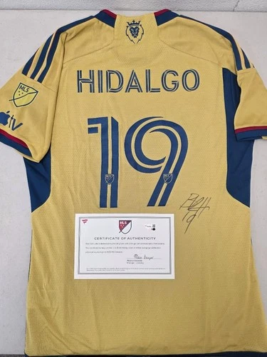 Real Salt Lake BODE HIDALGO Signed Match Game Used 2023 Season Soccer Jersey