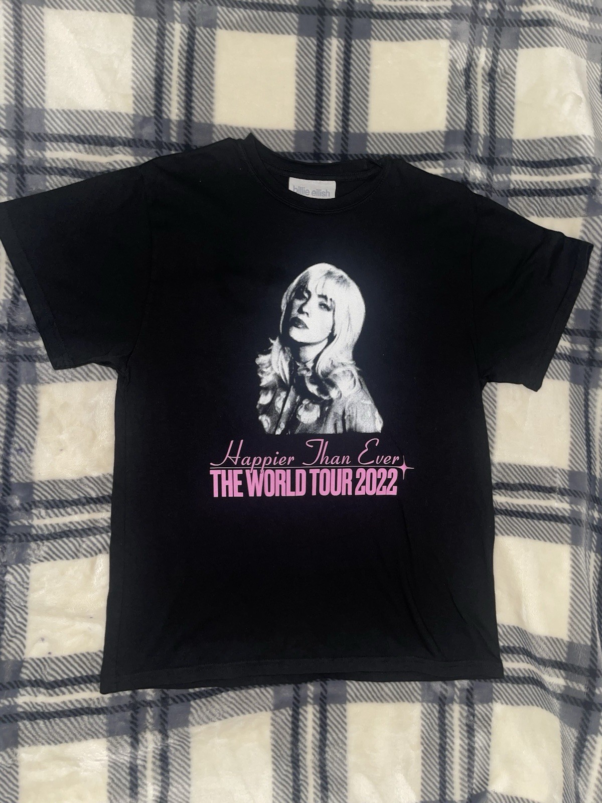 Size S Billie Eilish Happier Than Ever Concert Tour Graphic T-Shirt Merch Unused