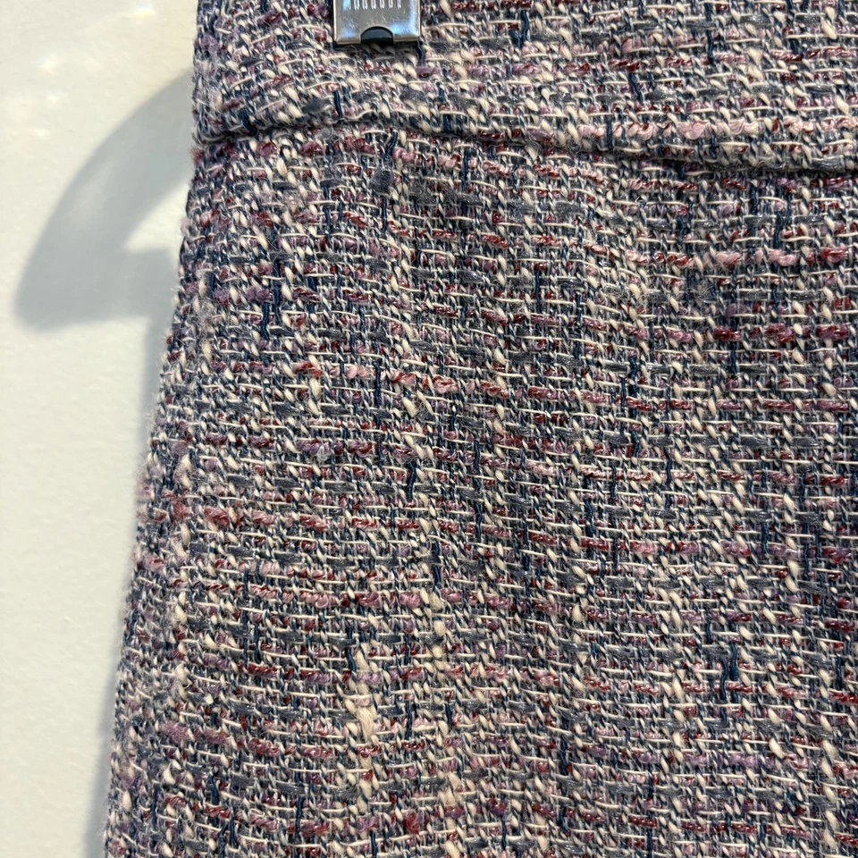 Falda lápiz J Crew para mujer 0 tweed mezcla de lana forrada clásica carrera trabajo oficina Foto 4 de 4