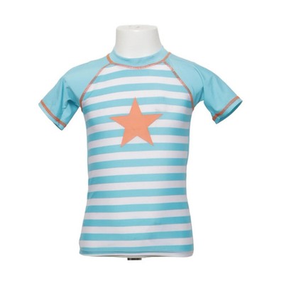 Zeeman, Badehemd, Größe: 110/116, Blau/Weiß/Orange, Elasthan/Polyester #RBB