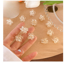 Rhinestone Flower Hair Clips for Women Girls Suitable for Half Updos and Braids