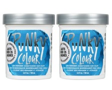 Jerome Russell PUNKY COLOUR Semi Permanent Hair Color -Lagoon Blue - 2pc Bundle