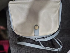 Bottega Veneta Cream And Baby Blue Crossbody Bag