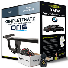Für BMW 5er GT Gran Turismo Typ F07 Anhängerkupplung starr +eSatz 7pol 14- NEU