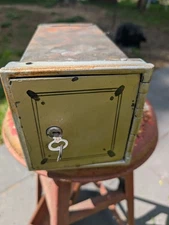 Antique Inside Lock Box For Halls Safe With Key